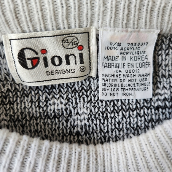 Vintage Grandpa Sweater Bold Print Long Sleeve, Dad Vibes Sz XL - Picture 7 of 13